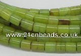 CEJ01 15.5 inches 6*8mm column lemon jade beads wholesale