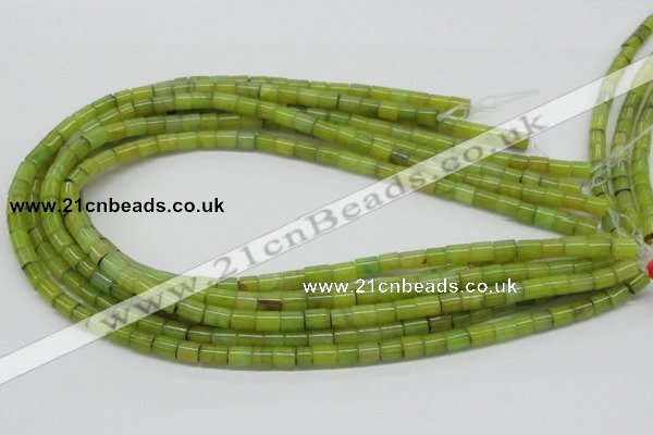 CEJ01 15.5 inches 6*8mm column lemon jade beads wholesale