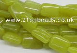 CEJ03 15.5 inches 10*14mm rectangle lemon jade beads wholesale