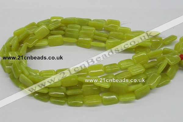 CEJ04 15.5 inches 13*18mm rectangle lemon jade beads wholesale