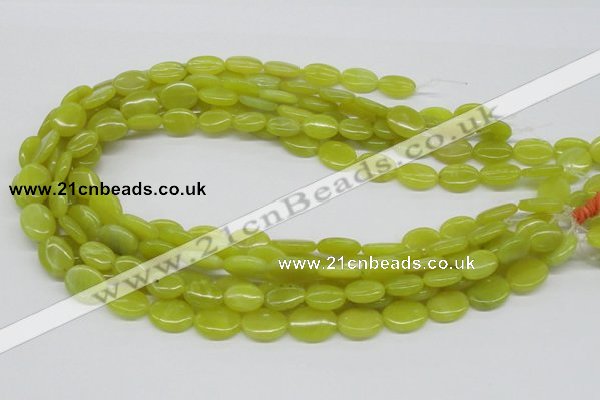 CEJ06 15.5 inches 12*16mm oval lemon jade beads wholesale