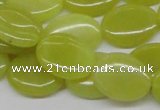 CEJ07 15.5 inches 15*20mm oval lemon jade beads wholesale