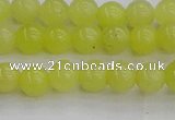 CEJ201 15.5 inches 6mm round lemon jade beads wholesale