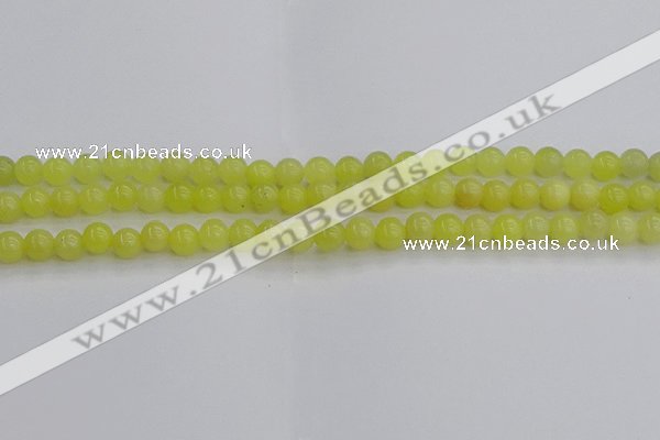 CEJ201 15.5 inches 6mm round lemon jade beads wholesale