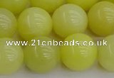 CEJ204 15.5 inches 12mm round lemon jade beads wholesale