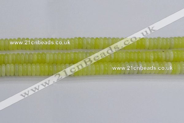 CEJ212 15.5 inches 3*8mm rondelle lemon jade beads wholesale