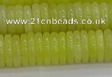 CEJ213 15.5 inches 2*10mm rondelle lemon jade beads wholesale