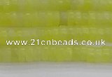 CEJ219 15.5 inches 2*4mm heishi lemon jade beads wholesale