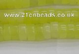 CEJ220 15.5 inches 3*6mm heishi lemon jade beads wholesale