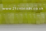 CEJ221 15.5 inches 3*8mm heishi lemon jade beads wholesale