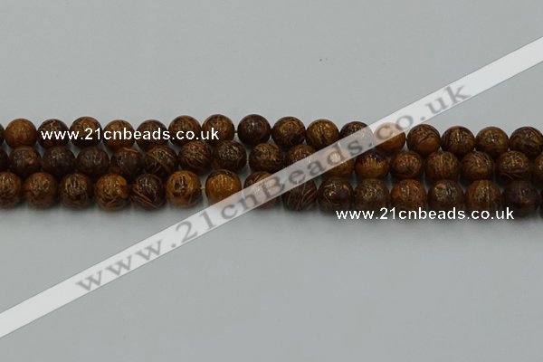 CEJ303 15.5 inches 10mm round elephant skin jasper beads wholesale