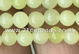 CEJ350 15.5 inches 4mm round lemon jade beads wholesale