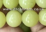 CEJ354 15.5 inches 12mm round lemon jade beads wholesale