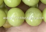 CEJ355 15.5 inches 14mm round lemon jade beads wholesale