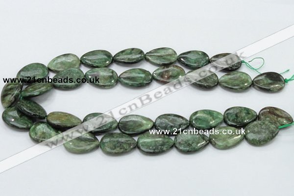 CEM08 15.5 inches 18*25mm flat teardrop emerald gemstone beads