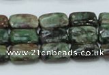 CEM18 15.5 inches 10*14mm rectangle emerald gemstone beads wholesale