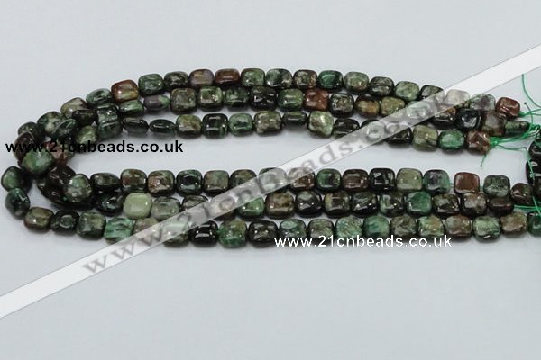 CEM22 15.5 inches 10*10mm square emerald gemstone beads wholesale