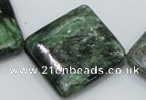 CEM23 15.5 inches 30*30mm diamond emerald gemstone beads wholesale