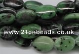 CEP11 15.5 inches 10*14mm oval epidote gemstone beads wholesale