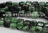 CEP12 15.5 inches 8*8mm square epidote gemstone beads wholesale