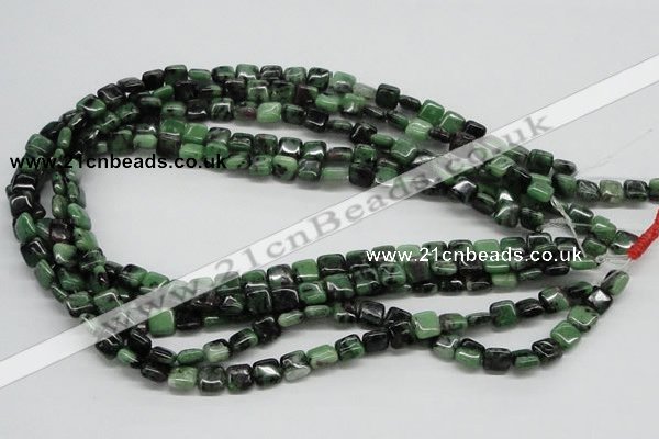 CEP12 15.5 inches 8*8mm square epidote gemstone beads wholesale