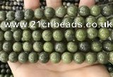 CEP203 15.5 inches 10mm round epidote gemstone beads wholesale