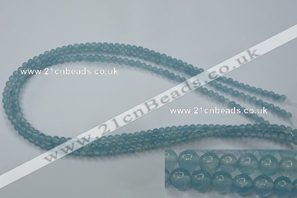 CEQ01 15.5 inches 4mm round blue sponge quartz beads wholesale