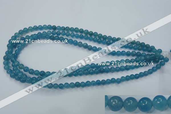 CEQ02 15.5 inches 6mm round blue sponge quartz beads wholesale