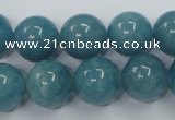 CEQ06 15.5 inches 14mm round blue sponge quartz beads wholesale