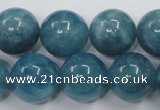 CEQ07 15.5 inches 16mm round blue sponge quartz beads wholesale