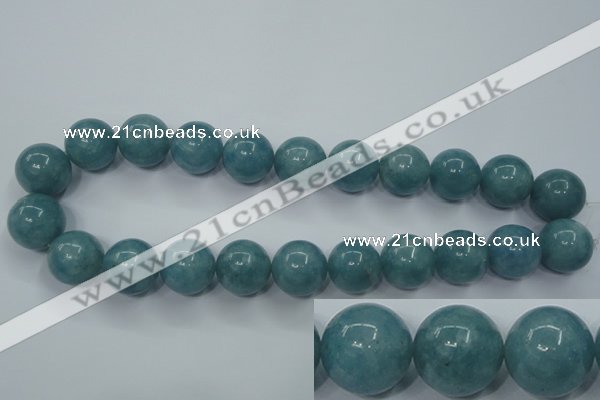 CEQ08 15.5 inches 18mm round blue sponge quartz beads wholesale