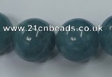 CEQ09 15.5 inches 20mm round blue sponge quartz beads wholesale