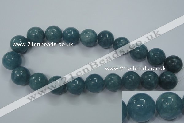 CEQ09 15.5 inches 20mm round blue sponge quartz beads wholesale