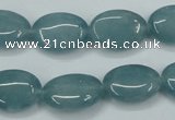 CEQ114 15.5 inches 13*18mm oval blue sponge quartz beads