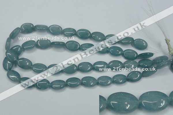 CEQ114 15.5 inches 13*18mm oval blue sponge quartz beads