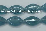 CEQ134 15.5 inches 12*19mm marquise blue sponge quartz beads