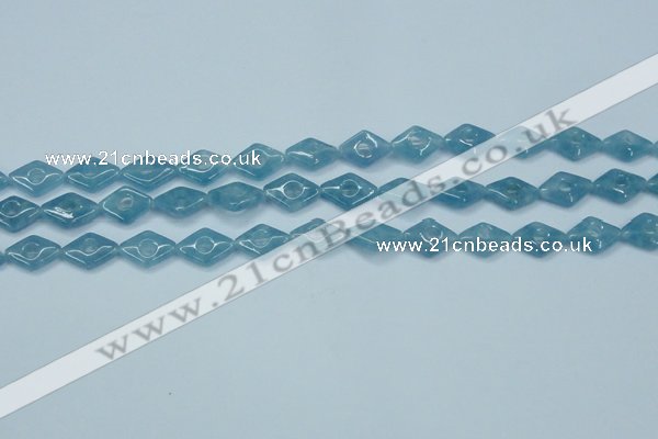 CEQ142 15.5 inches 10*14mm diamond blue sponge quartz beads