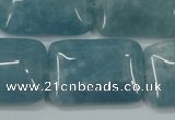 CEQ177 15.5 inches 22*30mm rectangle blue sponge quartz beads