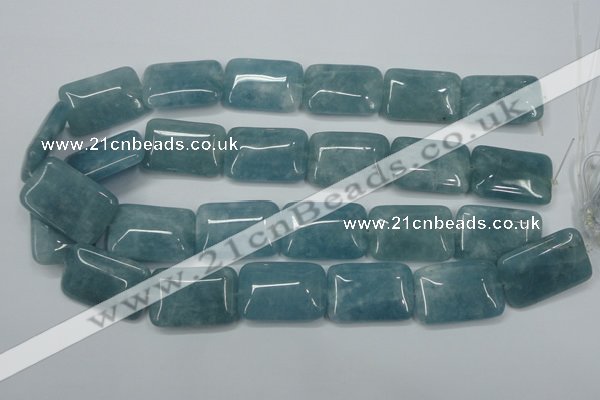 CEQ177 15.5 inches 22*30mm rectangle blue sponge quartz beads