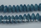 CEQ24 15.5 inches 6*10mm rondelle blue sponge quartz beads