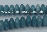 CEQ25 15.5 inches 6*12mm rondelle blue sponge quartz beads