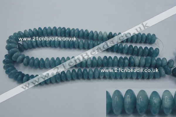 CEQ25 15.5 inches 6*12mm rondelle blue sponge quartz beads