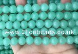 CEQ303 15.5 inches 10mm round green sponge quartz beads