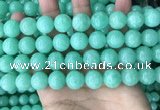 CEQ304 15.5 inches 12mm round green sponge quartz beads