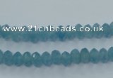 CEQ32 15.5 inches 4*6mm faceted rondelle blue sponge quartz beads