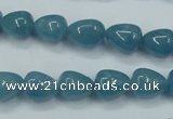 CEQ44 15.5 inches 9*11mm teardrop blue sponge quartz beads