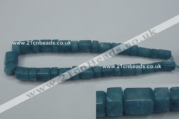 CEQ85 15.5 inches 9*14mm - 13*16mm blue sponge quartz beads