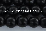 CEY05 15.5 inches 12mm round black ebony wood beads wholesale