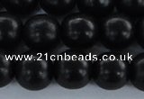 CEY06 15.5 inches 14mm round black ebony wood beads wholesale