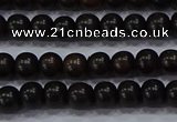 CEY51 15.5 inches 6mm round ebony wood beads wholesale